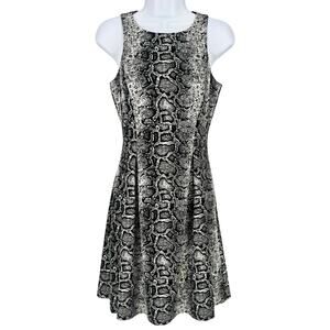 Gianni Bini Snake Print Sleeveless A-line Dress Size XS